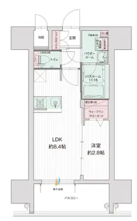 グランフォーレ久留米駅プレミア【10階】の間取り