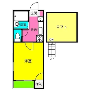 ティーファイブ竹下【2階】の間取り