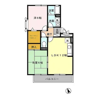 セジュール未来II A棟【3階】の間取り