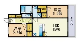 サニーコート麦野【5階】の間取り