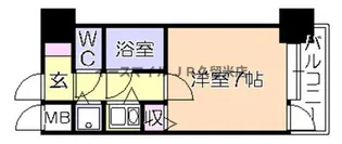 朝日プラザ久留米Ⅱ【9階】の間取り