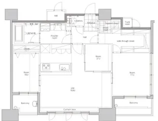 エンクレスト博多STYLE【13階】の間取り