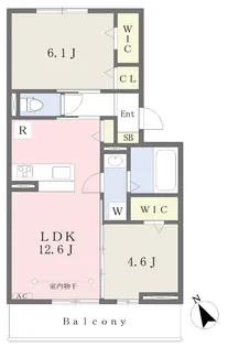 ブライトリー【103号室】の間取り