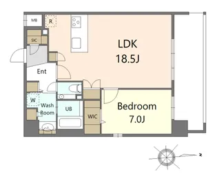 S-RESIDENCE大手門awesome【2階】の間取り
