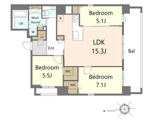 S-RESIDENCE大手門awesome【9階】の間取り