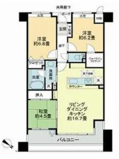 ヒューマインド博多アーバニスタ【9階】の間取り