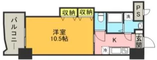 ロイヤル博多駅前【7階】の間取り