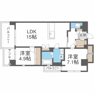 ALIVIO76【4階】の間取り