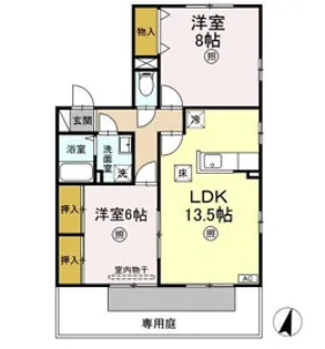 リージャ・パレ【B103号室】の間取り