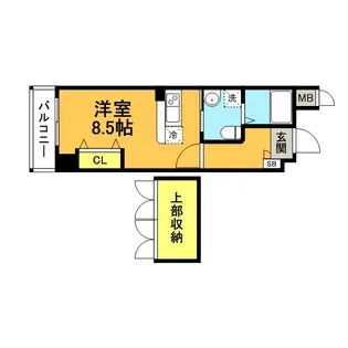 ベネフィット21博多No67【8階】の間取り