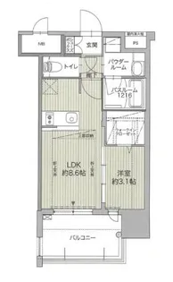 グランフォーレ博多ウォーターフロント【2階】の間取り