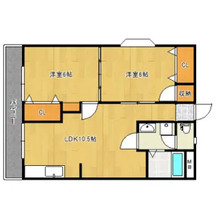 プレアール花畑 【4階】の間取り