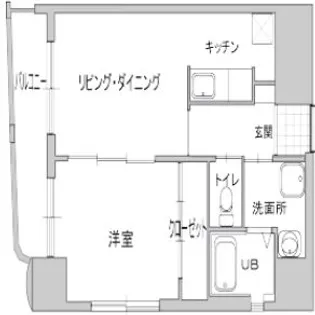 サンシティ駅南【9階】の間取り