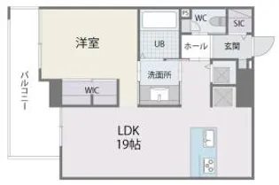 アルティザ博多ミッドシティ【15階】の間取り