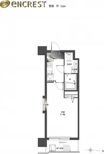 エンクレスト警固【7階】の間取り