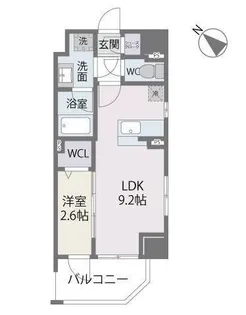 BlancCiel六本松【7階】の間取り