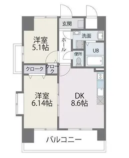 レジデンス20【6階】の間取り