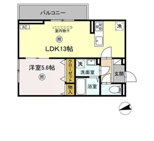 ロイヤルタウン田代本町【305号室】の間取り