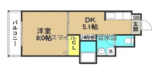 プレジデント御井【2階】の間取り