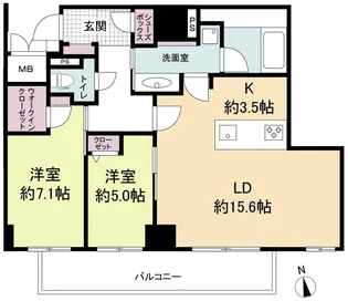 ウェルブライト博多ステーション【14階】の間取り