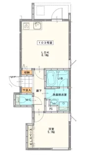 (仮称)久留米野中町アパート【203号室】の間取り