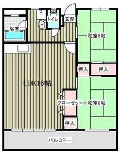 内野ビル【402号室】の間取り