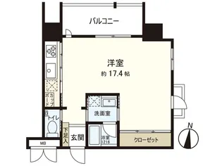 エグゼ博多コンドミニアム【2階】の間取り