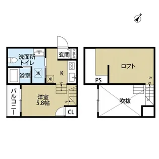 カーサ クレシア 横手南(カーサクレシア)【1階】の間取り