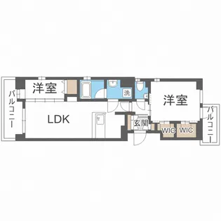 エスペランサ天神南【5階】の間取り