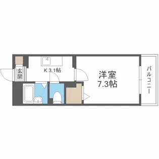 ファインエース花畑【1階】の間取り