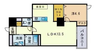 S−FORT警固タワー【6階】の間取り