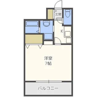 DSタワー大博通り【9階】の間取り