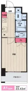 №102 CLUB ORIENT【8階】の間取り