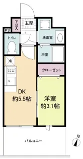 LIVE CASA県庁前【14階】の間取り