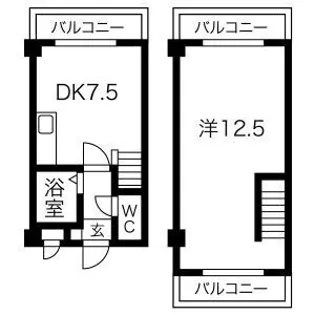 グローリー平尾【10階】の間取り