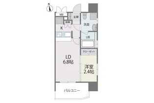 サニークレスト大濠公園【6階】の間取り