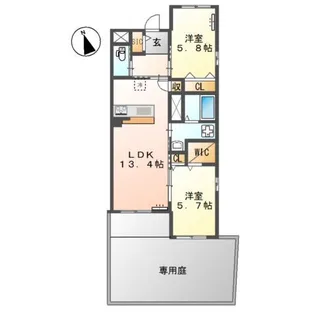 La maison du reve (ラ・メゾン・デュ・レーヴ)【1階】の間取り