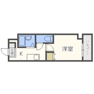 モア フィールド箱崎Ⅱ【6階】の間取り