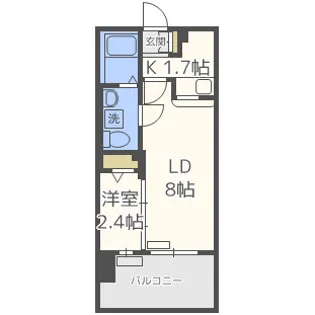 グランフォーレプライム大手門【11階】の間取り