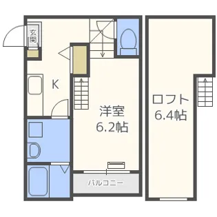 リファイズ博多【2階】の間取り