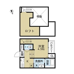 Plumerie箱崎(プルメリエ)【102●号室】の間取り