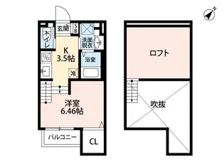 totoro 大橋【1階】の間取り
