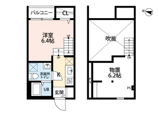 モンテベルデ【1階】の間取り