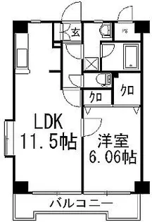 リベラいわき【11階】の間取り