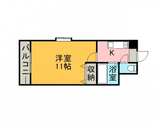 №31Gプロジェクト天神【8階】の間取り