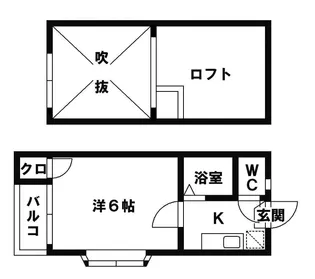 アルカディアⅡ【203●号室】の間取り