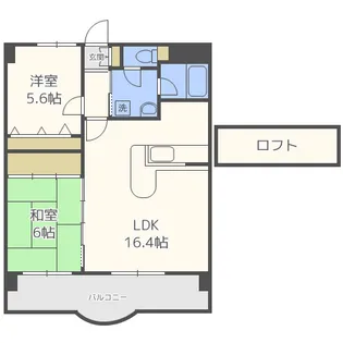 ライオンズマンション箱崎南【8階】の間取り