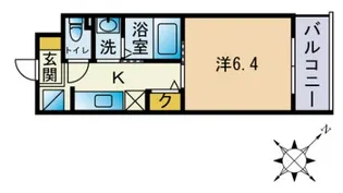 BROOKLYN HEIGHTS【303●号室】の間取り