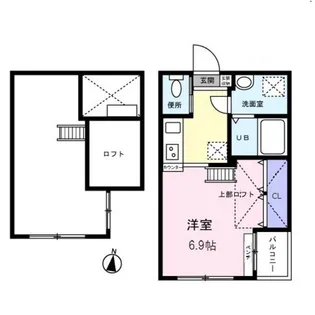 Liberty Bell【0103号室】の間取り