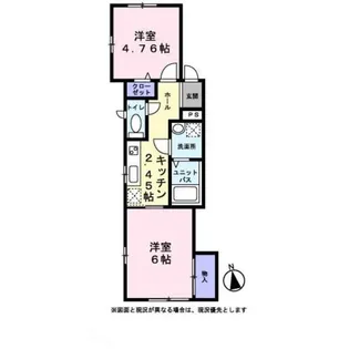 シェソワ西蒲田【0102号室】の間取り